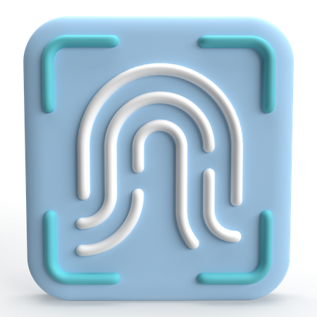 Escáner de dedo  3D Icon