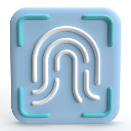 Escáner de dedo  3D Icon
