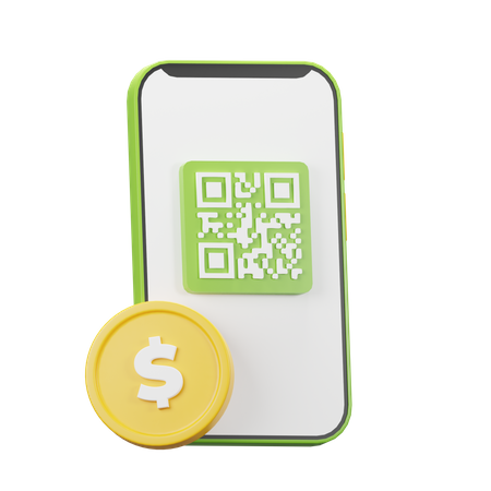 Escáner QR  3D Icon