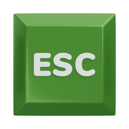 Escape-Taste auf der Tastatur  3D Icon