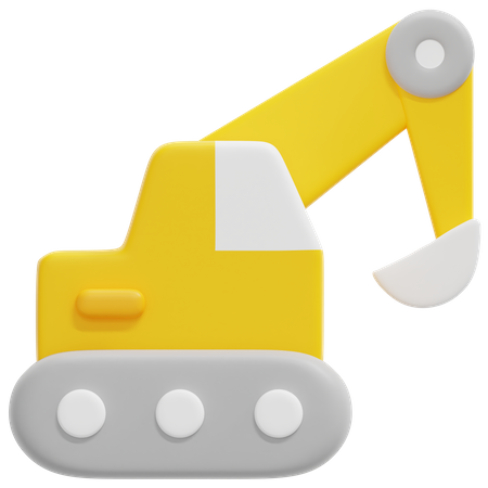 Escavadora  3D Icon