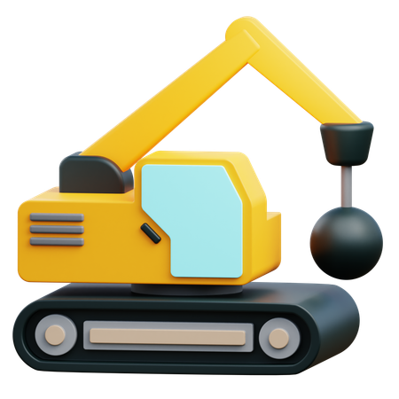 Escavadeira de demolição  3D Icon