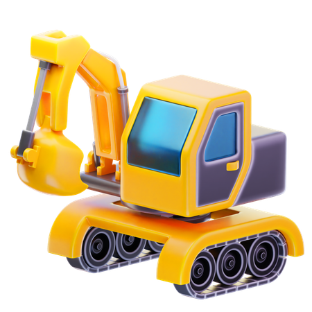Escavadora  3D Icon