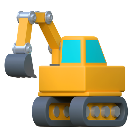 Escavadora  3D Icon