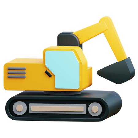 Escavadora  3D Icon