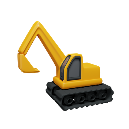 Escavator  3D Icon