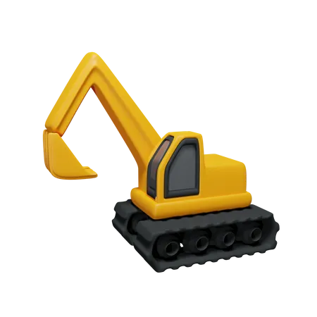 Escavator  3D Icon