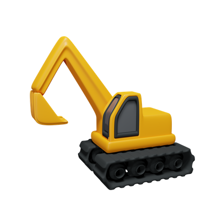 Escavator  3D Icon