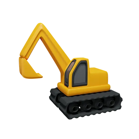 Escavator 3D Icon