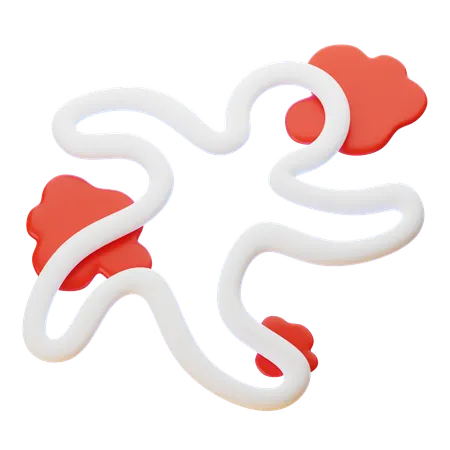 Escena del crimen  3D Icon