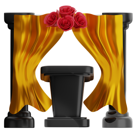 Escenario de boda  3D Icon