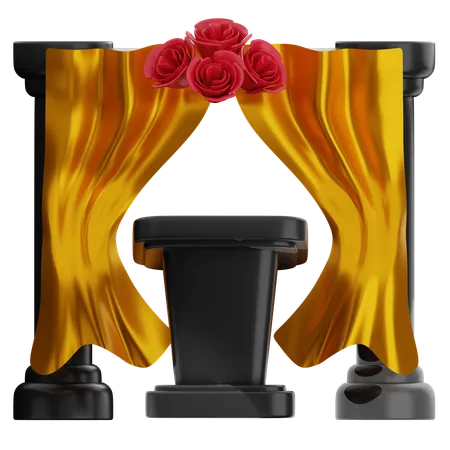 Escenario de boda  3D Icon