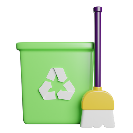 Escoba  3D Icon