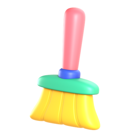 Escoba  3D Icon