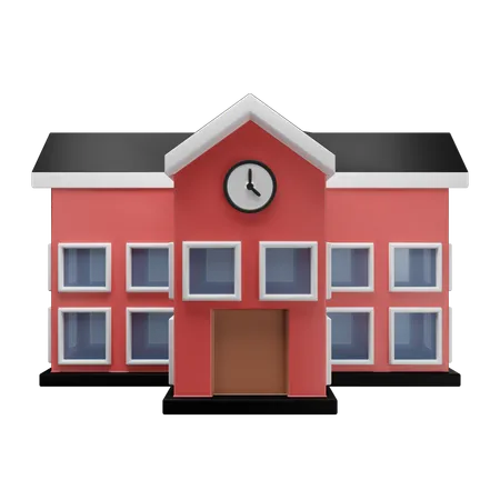 Escola  3D Icon