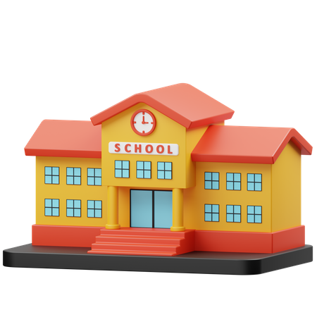 Escola  3D Icon