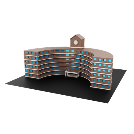 Escola  3D Illustration