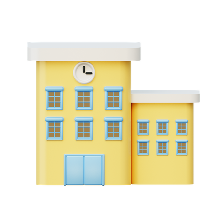 Escola  3D Illustration