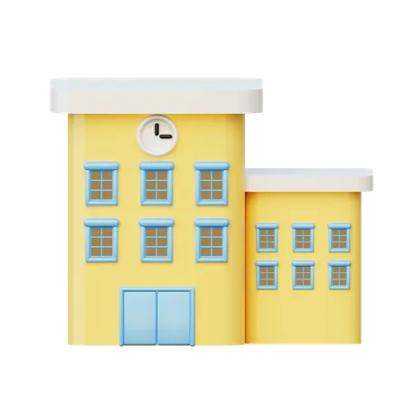 Escola  3D Illustration