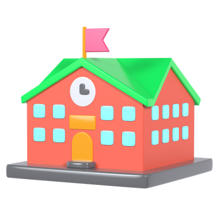 Escola  3D Illustration