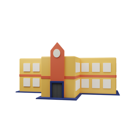 Escola  3D Icon