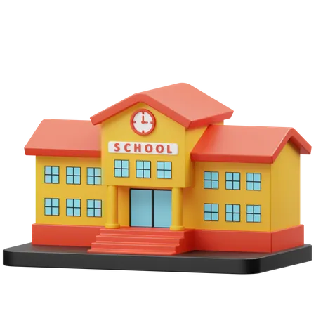 Escola  3D Icon