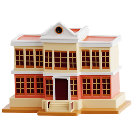 Escola  3D Icon