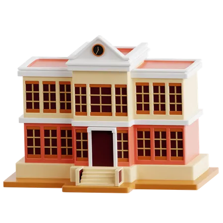 Escola  3D Icon