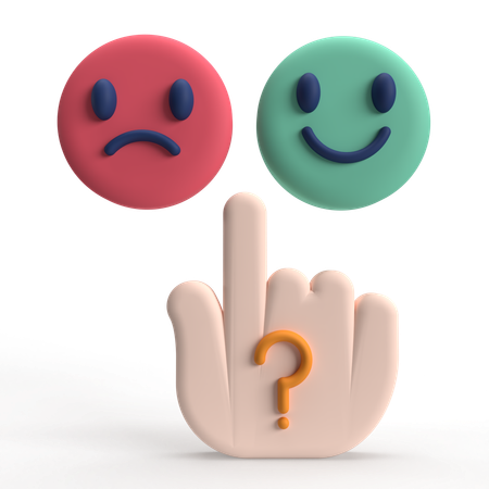 Escolha de feedback  3D Icon
