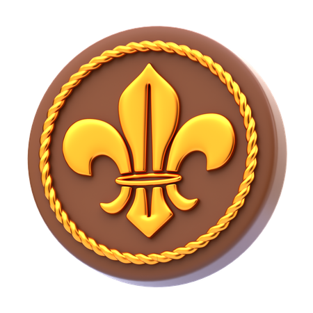 Distintivo de escoteiro  3D Icon