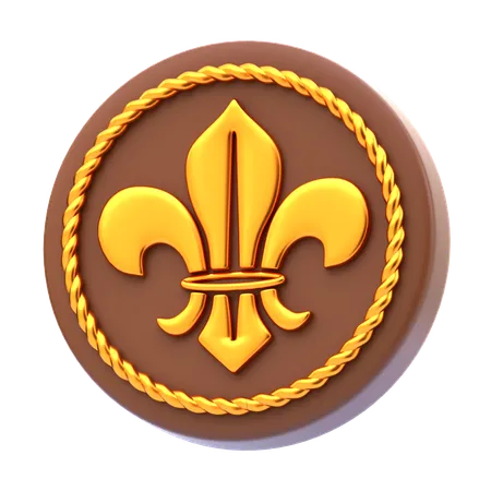 Distintivo de escoteiro  3D Icon