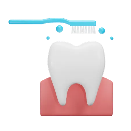 Escova de dente  3D Icon