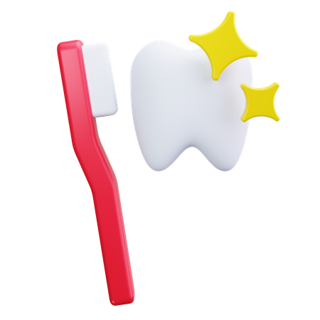 Escova de dente  3D Icon