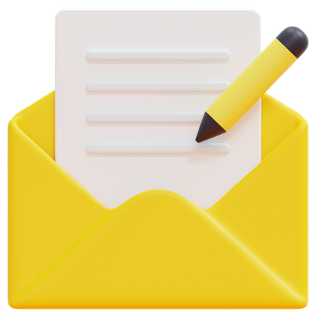 Escrever e-mail  3D Icon