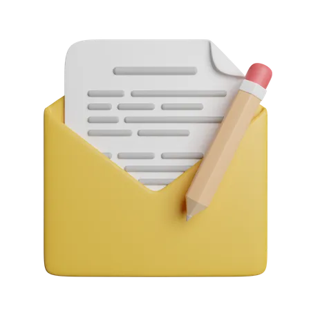 Escrever e-mail  3D Icon