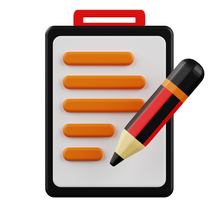 Escrever documento  3D Icon