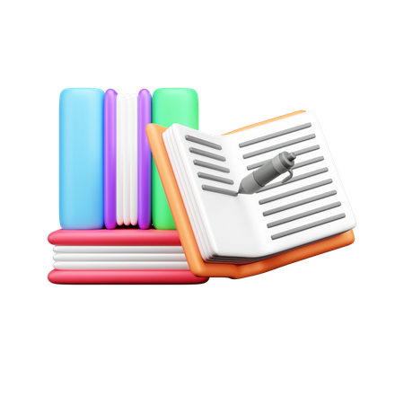 Escrever no livro  3D Icon