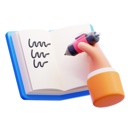 Escribiendo  3D Icon