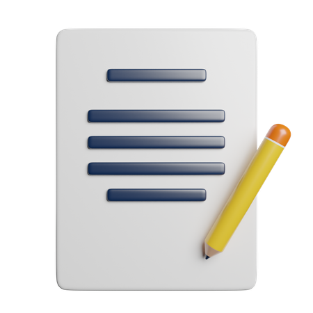 Escribir  3D Icon