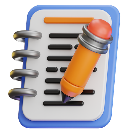 Escribir  3D Icon