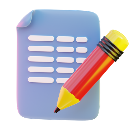 Escribir  3D Icon