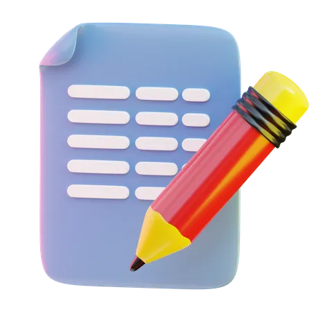 Escribir  3D Icon