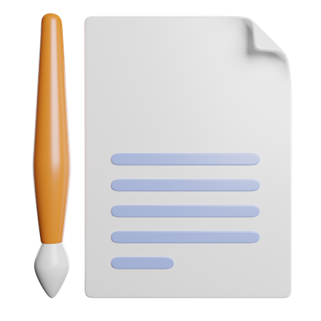 Escribir carta  3D Icon