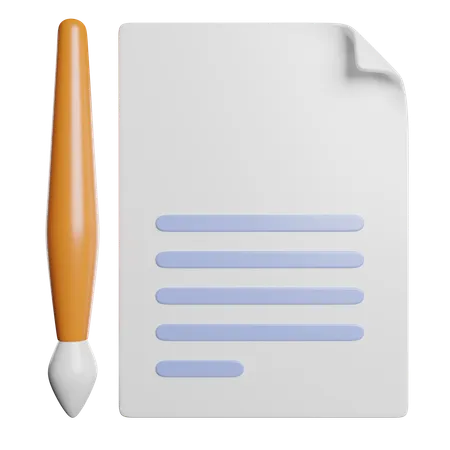 Escribir carta  3D Icon