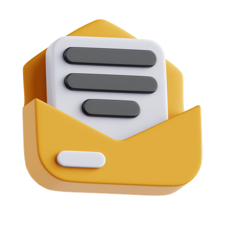 Escribir correo  3D Icon