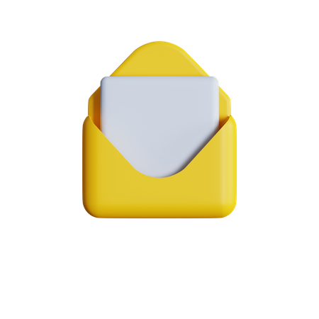 Escribe email  3D Icon