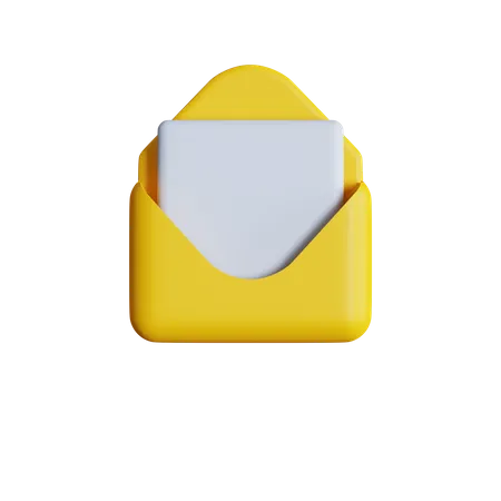 Escribe email  3D Icon