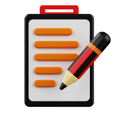 Escribir documento  3D Icon