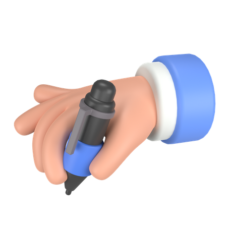 Escribir gesto con la mano  3D Icon