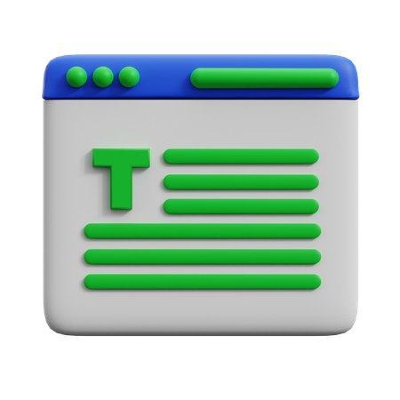 Escrita  3D Icon